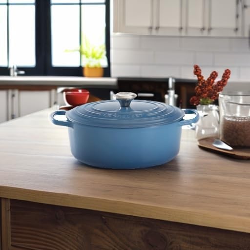 image:imageLe Creuset Enameled Cast Iron Signature Oval Dutch Oven 8 qt WhiteMarseille
