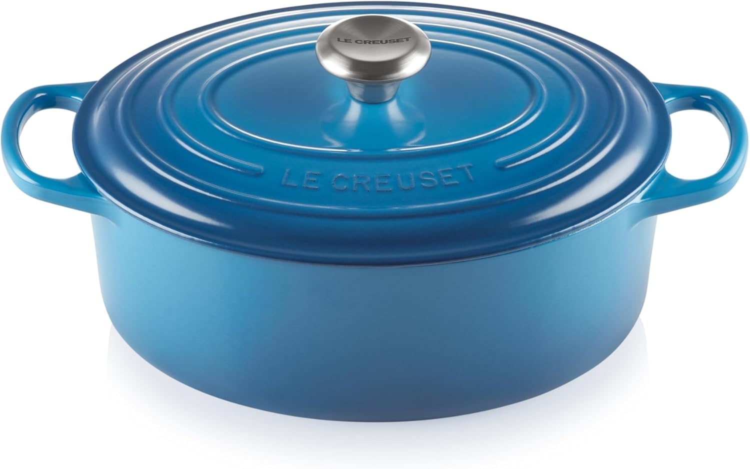 image:imageLe Creuset Enameled Cast Iron Signature Oval Dutch Oven 8 qt WhiteMarseille