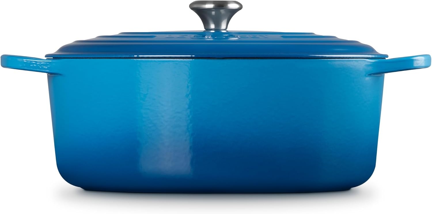 image:imageLe Creuset Enameled Cast Iron Signature Oval Dutch Oven 8 qt WhiteMarseille