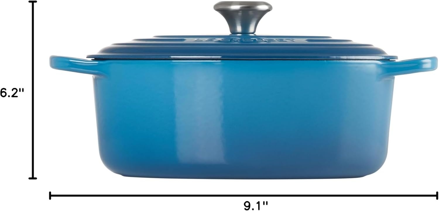 image:imageLe Creuset Enameled Cast Iron Signature Oval Dutch Oven 8 qt WhiteMarseille
