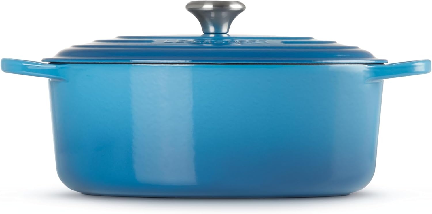 image:imageLe Creuset Enameled Cast Iron Signature Oval Dutch Oven 8 qt WhiteMarseille