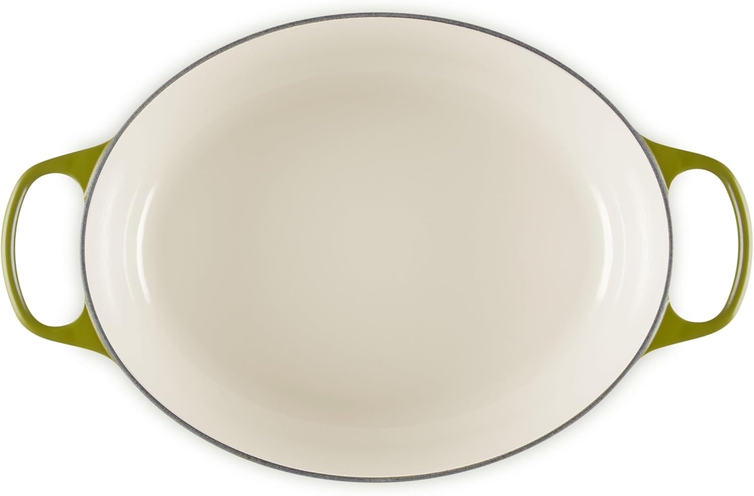 image:imageLe Creuset Enameled Cast Iron Signature Oval Dutch Oven 8 qt WhiteOlive