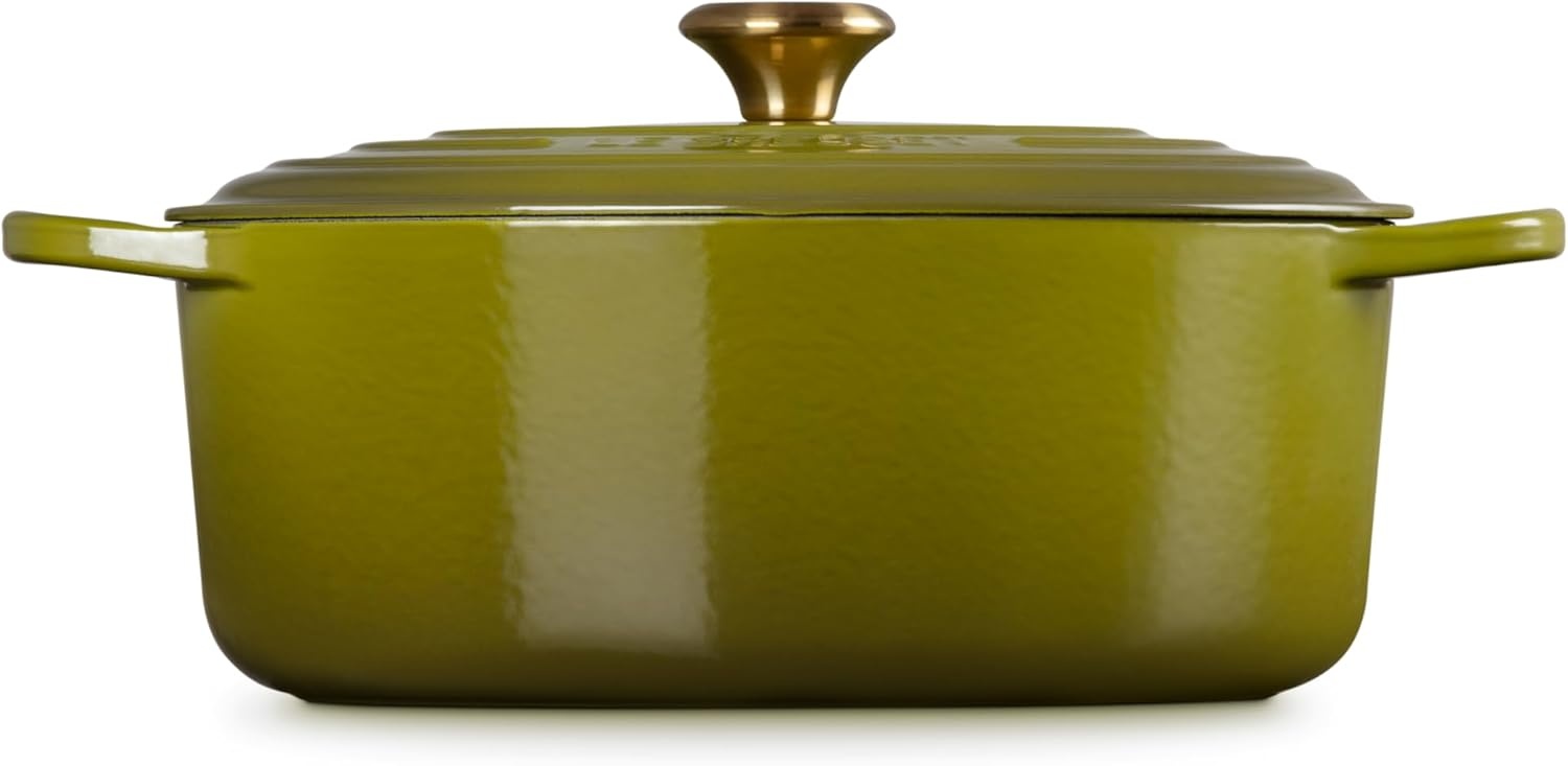 image:imageLe Creuset Enameled Cast Iron Signature Oval Dutch Oven 8 qt WhiteOlive
