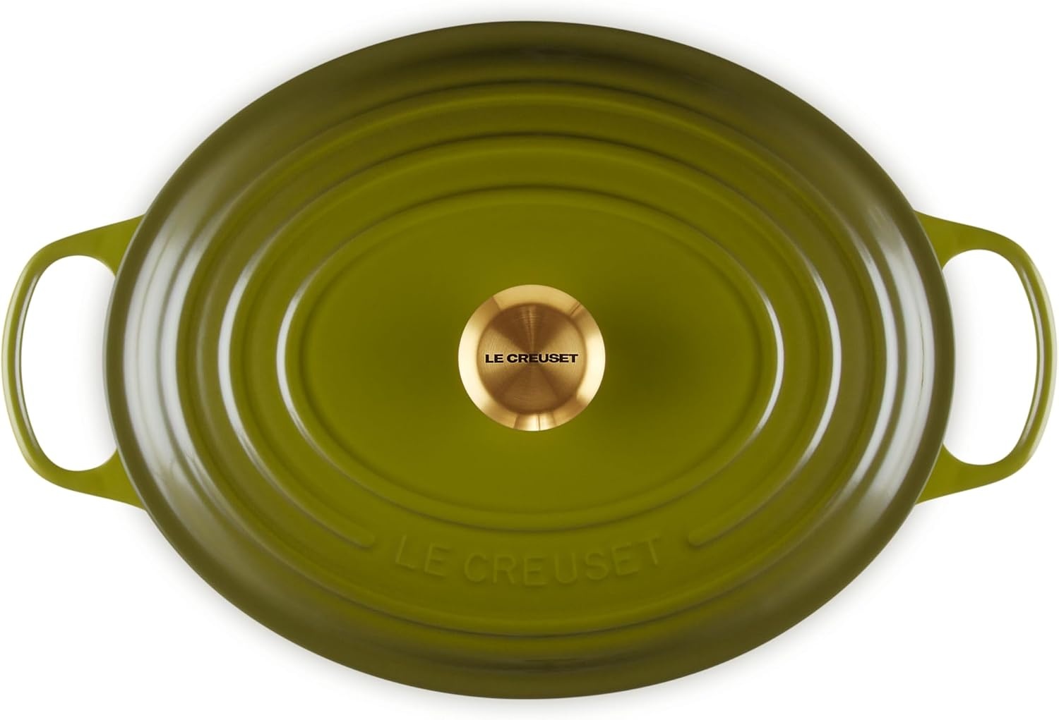 image:imageLe Creuset Enameled Cast Iron Signature Oval Dutch Oven 8 qt WhiteOlive