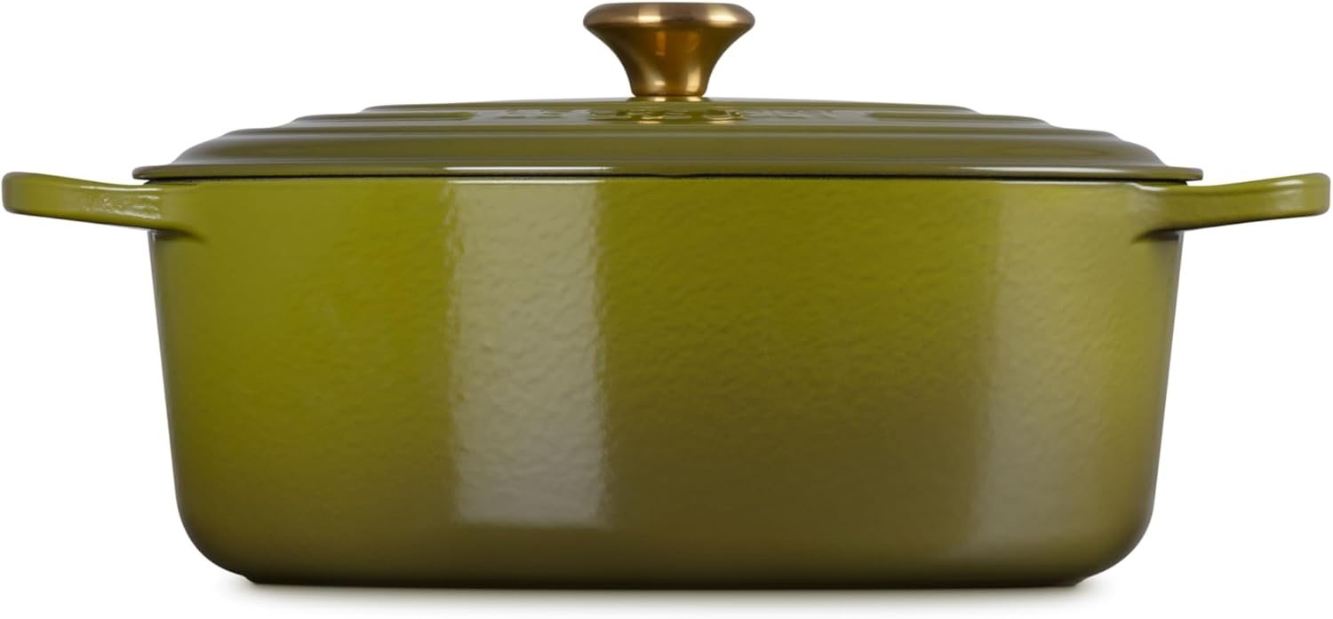 image:imageLe Creuset Enameled Cast Iron Signature Oval Dutch Oven 8 qt WhiteOlive
