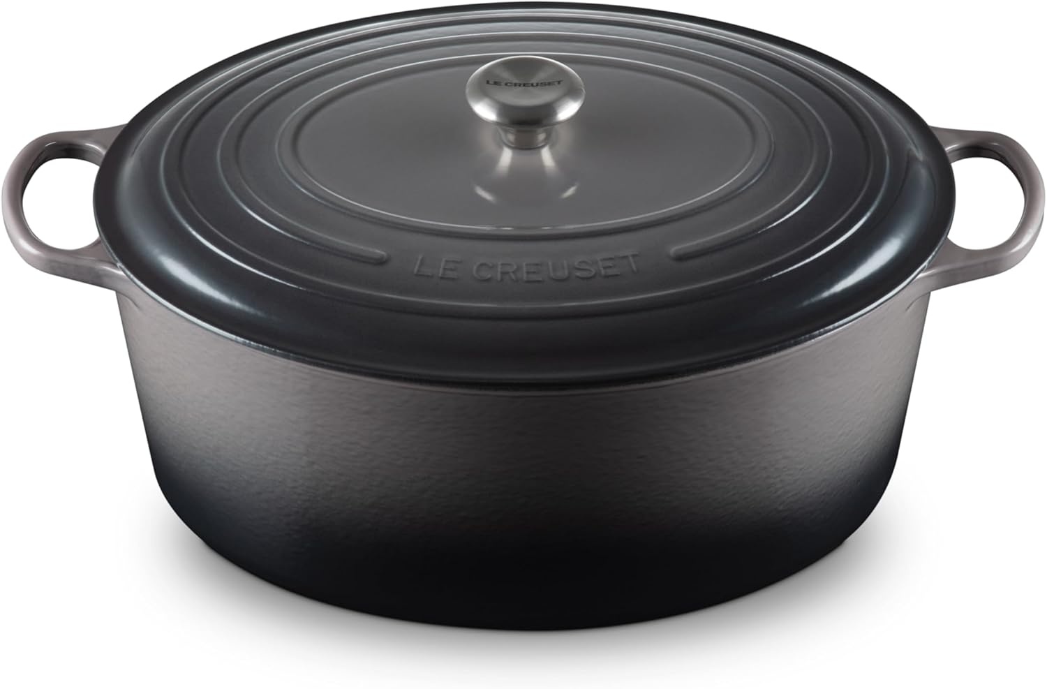 image:imageLe Creuset Enameled Cast Iron Signature Oval Dutch Oven 8 qt WhiteOyster