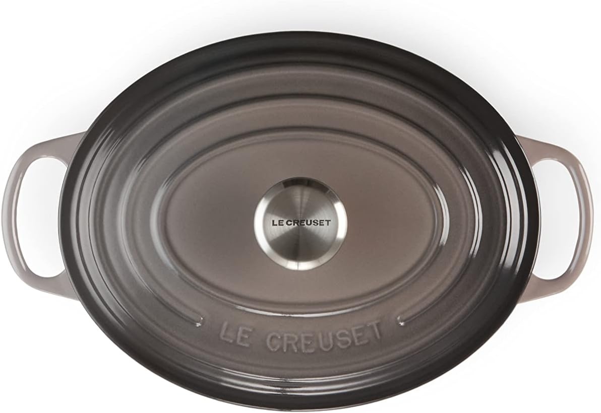 image:imageLe Creuset Enameled Cast Iron Signature Oval Dutch Oven 8 qt WhiteOyster