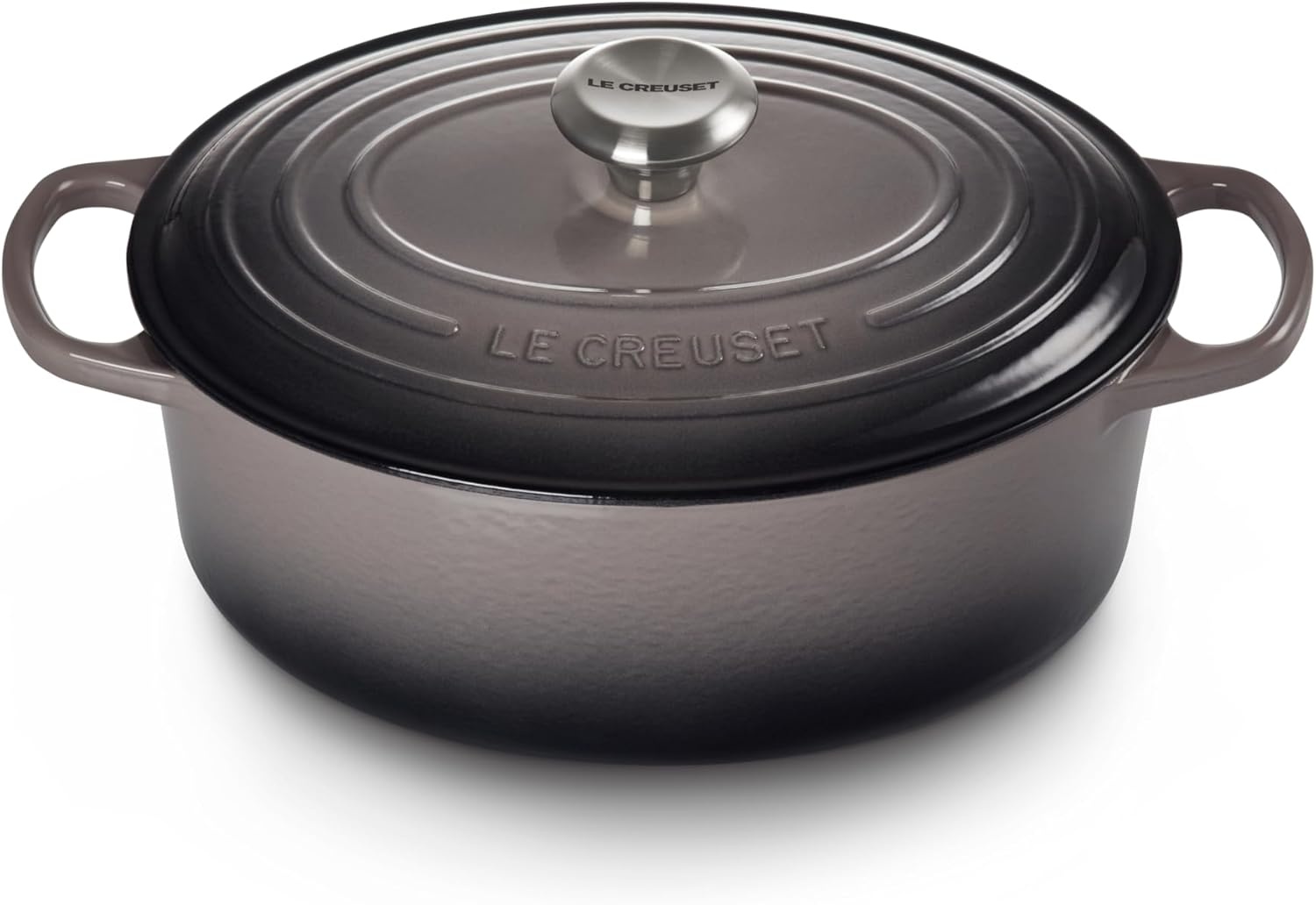 image:imageLe Creuset Enameled Cast Iron Signature Oval Dutch Oven 8 qt WhiteOyster