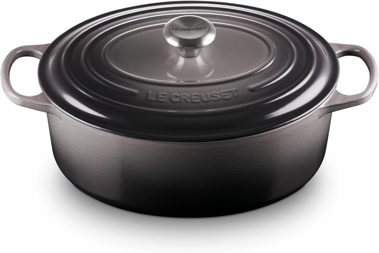 image:imageLe Creuset Enameled Cast Iron Signature Oval Dutch Oven 8 qt WhiteOyster