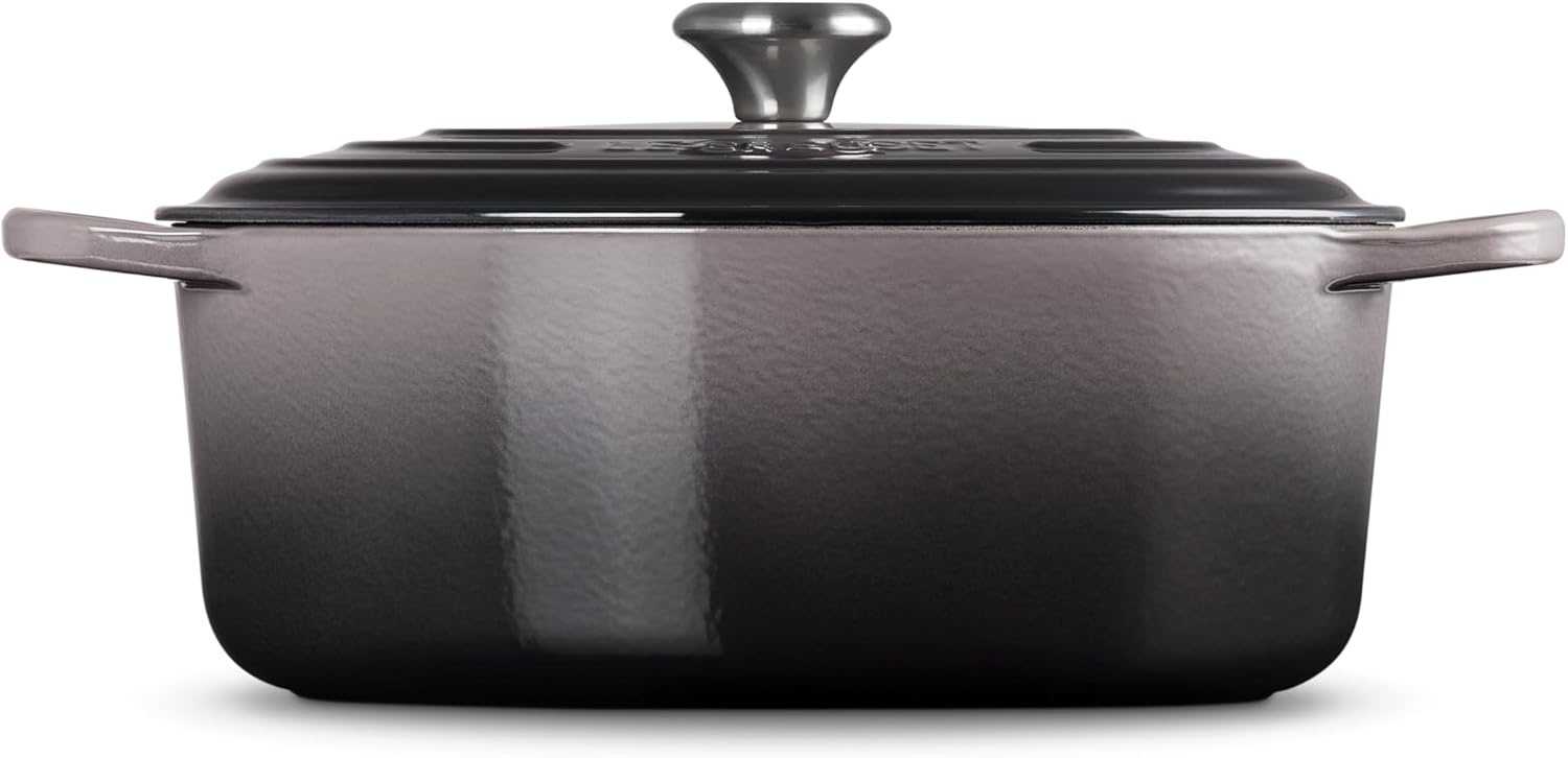 image:imageLe Creuset Enameled Cast Iron Signature Oval Dutch Oven 8 qt WhiteOyster