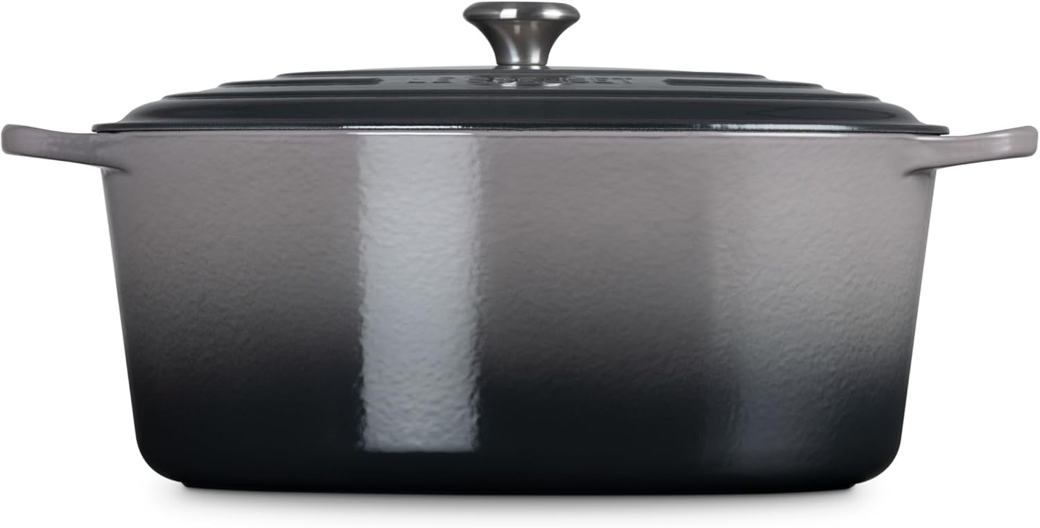 image:imageLe Creuset Enameled Cast Iron Signature Oval Dutch Oven 8 qt WhiteOyster