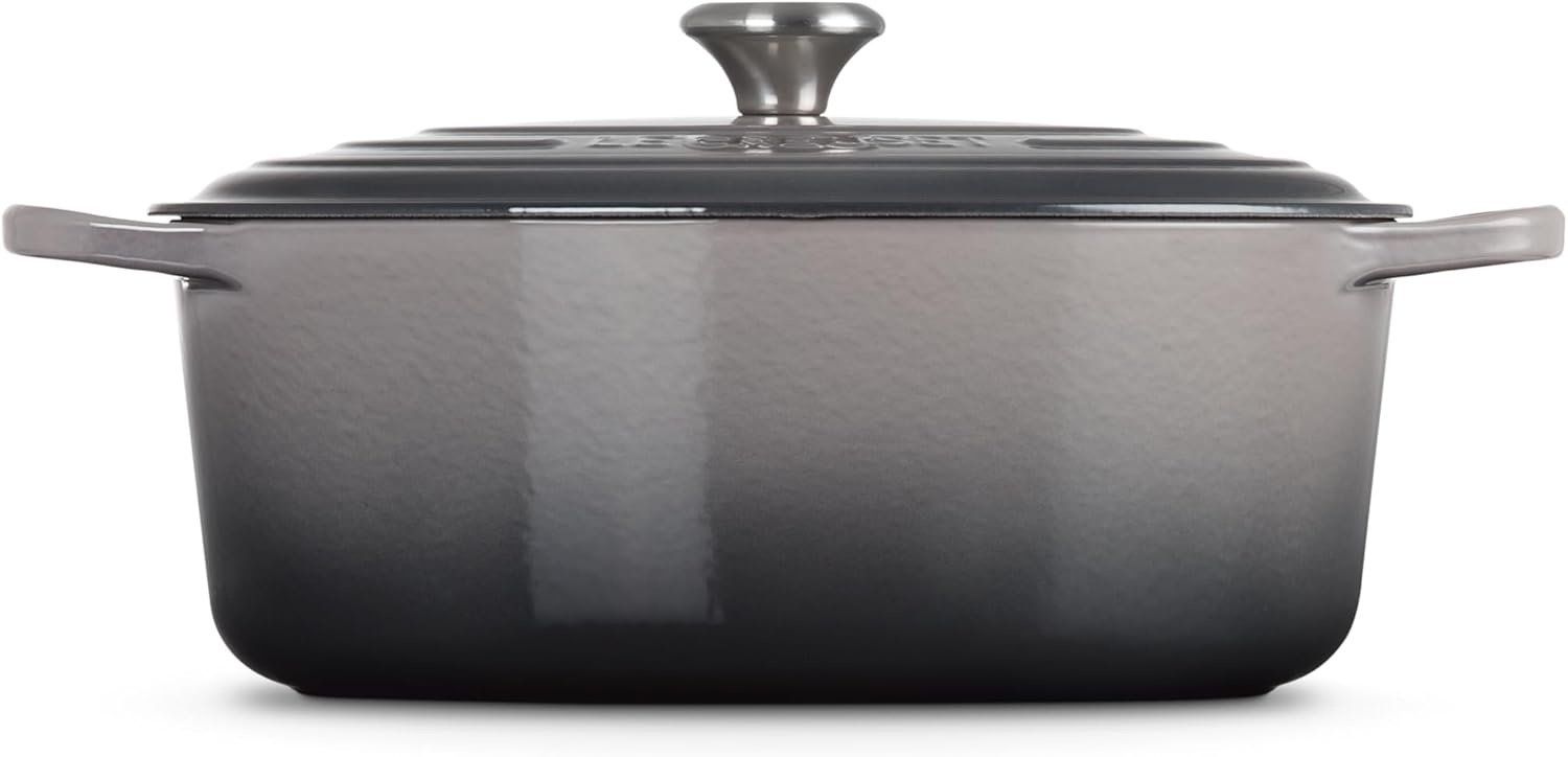 image:imageLe Creuset Enameled Cast Iron Signature Oval Dutch Oven 8 qt WhiteOyster