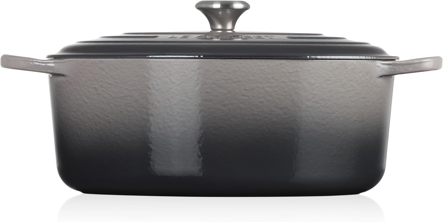 image:imageLe Creuset Enameled Cast Iron Signature Oval Dutch Oven 8 qt WhiteOyster