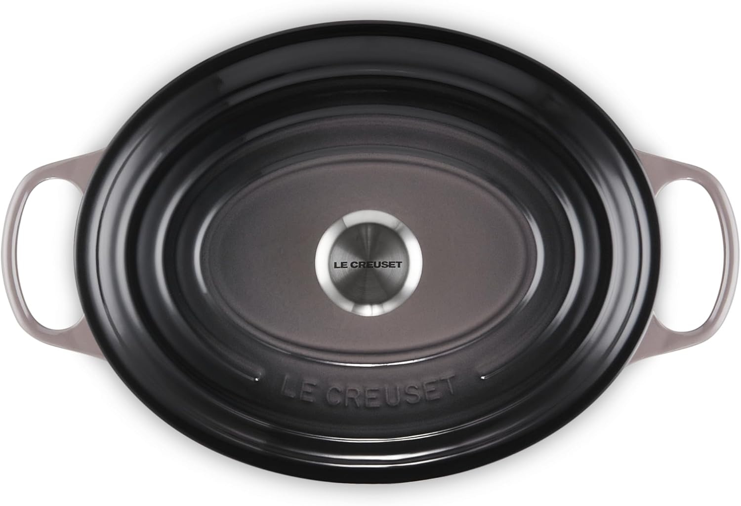 image:imageLe Creuset Enameled Cast Iron Signature Oval Dutch Oven 8 qt WhiteOyster