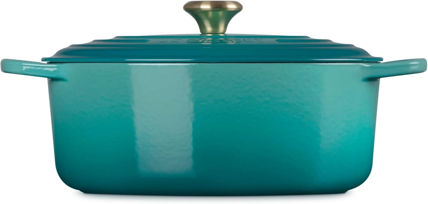 image:imageLe Creuset Enameled Cast Iron Signature Oval Dutch Oven 8 qt WhiteRiviera