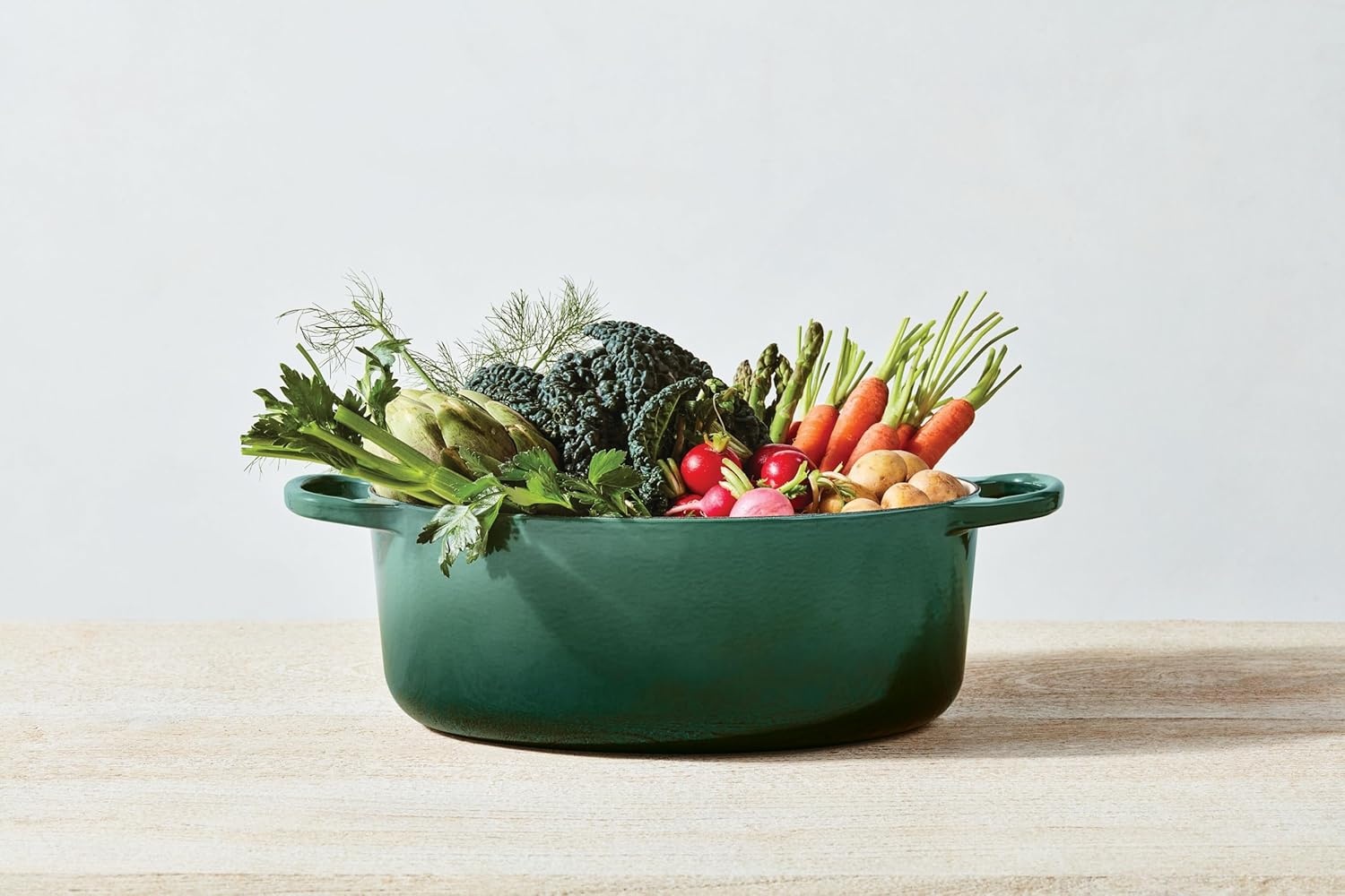 image:imageLe Creuset Enameled Cast Iron Signature Oval Dutch Oven 8 qt WhiteShallot