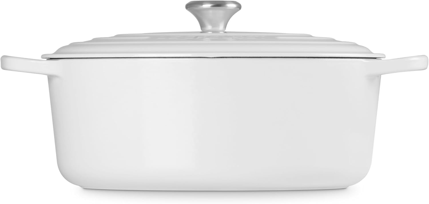 image:imageLe Creuset Enameled Cast Iron Signature Oval Dutch Oven 8 qt WhiteWhite