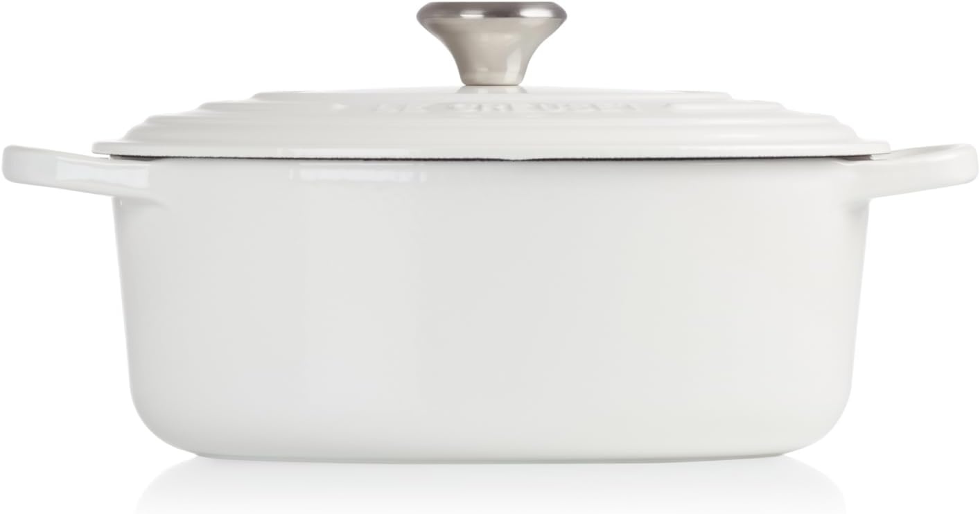 image:imageLe Creuset Enameled Cast Iron Signature Oval Dutch Oven 8 qt WhiteWhite