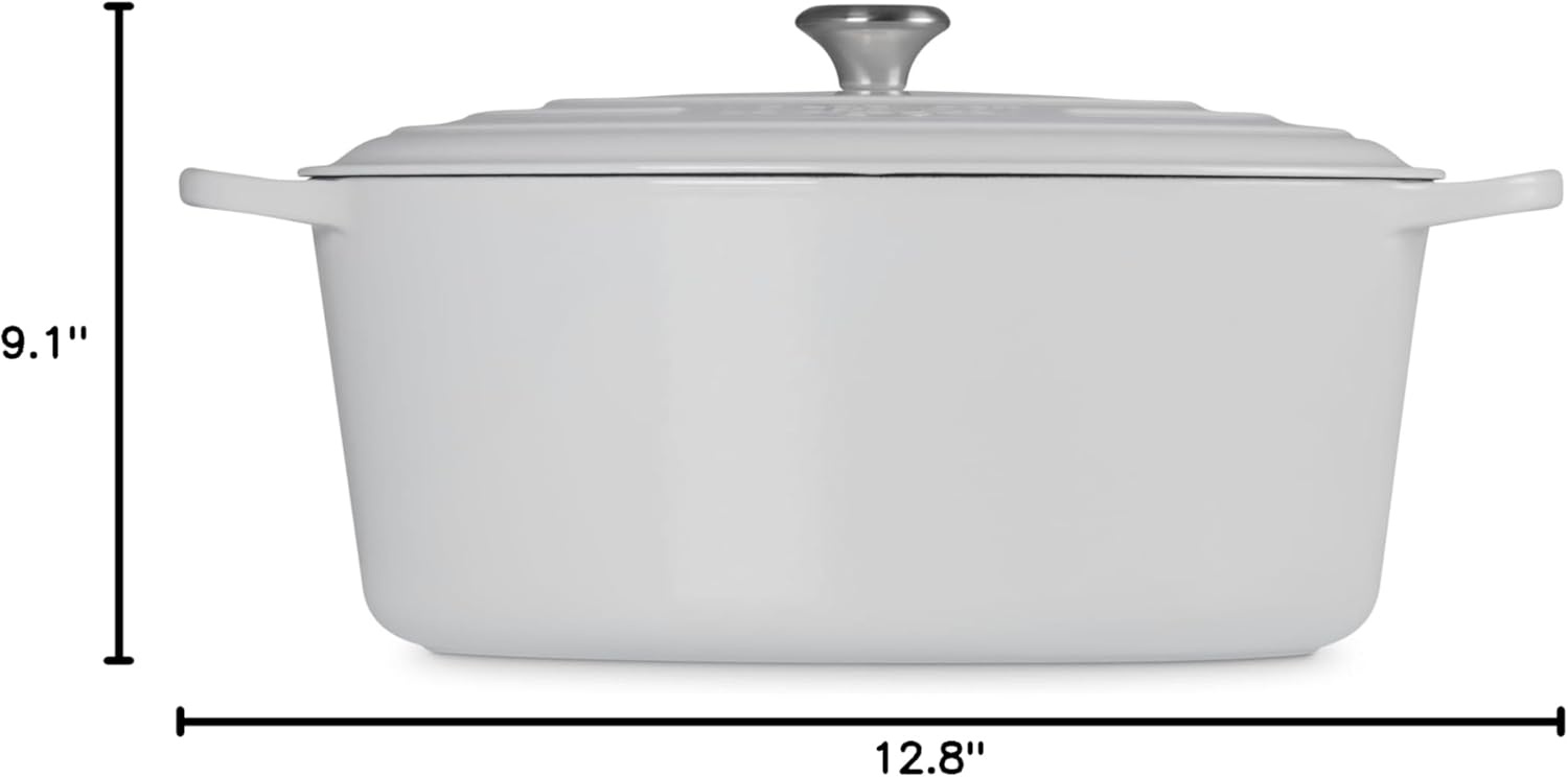 image:imageLe Creuset Enameled Cast Iron Signature Oval Dutch Oven 8 qt WhiteWhite