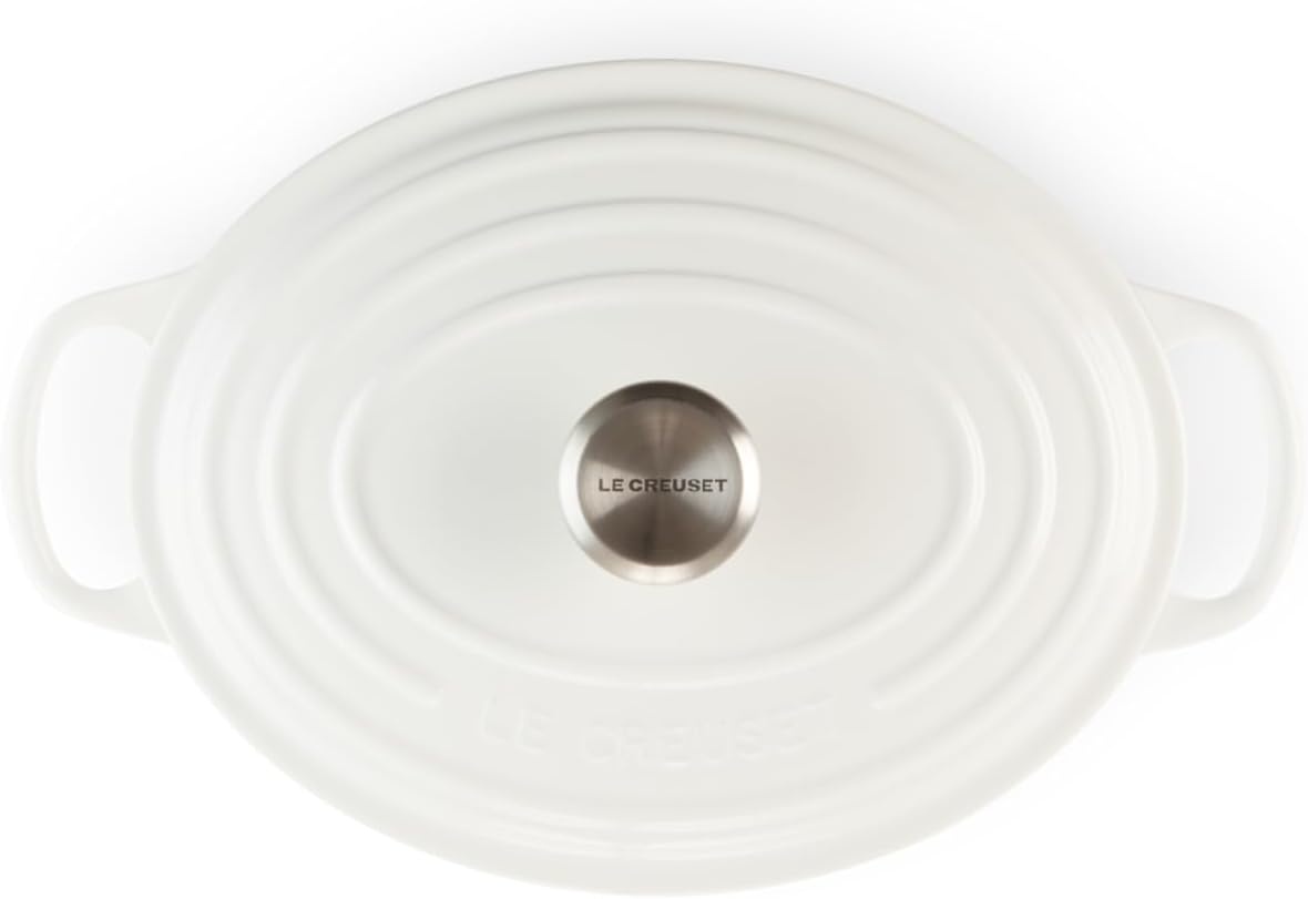 image:imageLe Creuset Enameled Cast Iron Signature Oval Dutch Oven 8 qt WhiteWhite