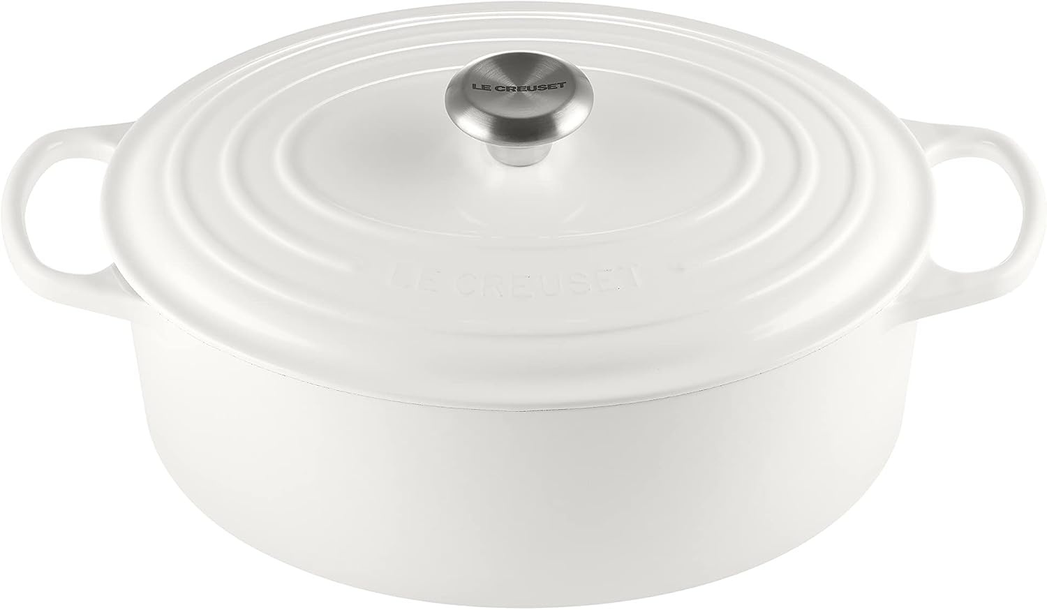 image:imageLe Creuset Enameled Cast Iron Signature Oval Dutch Oven 8 qt WhiteWhite