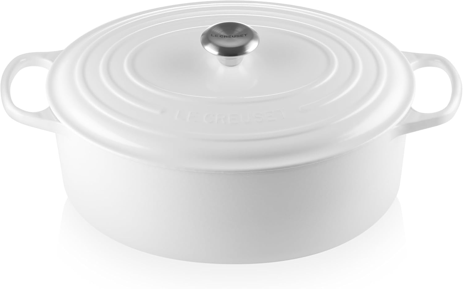 image:imageLe Creuset Enameled Cast Iron Signature Oval Dutch Oven 8 qt WhiteWhite