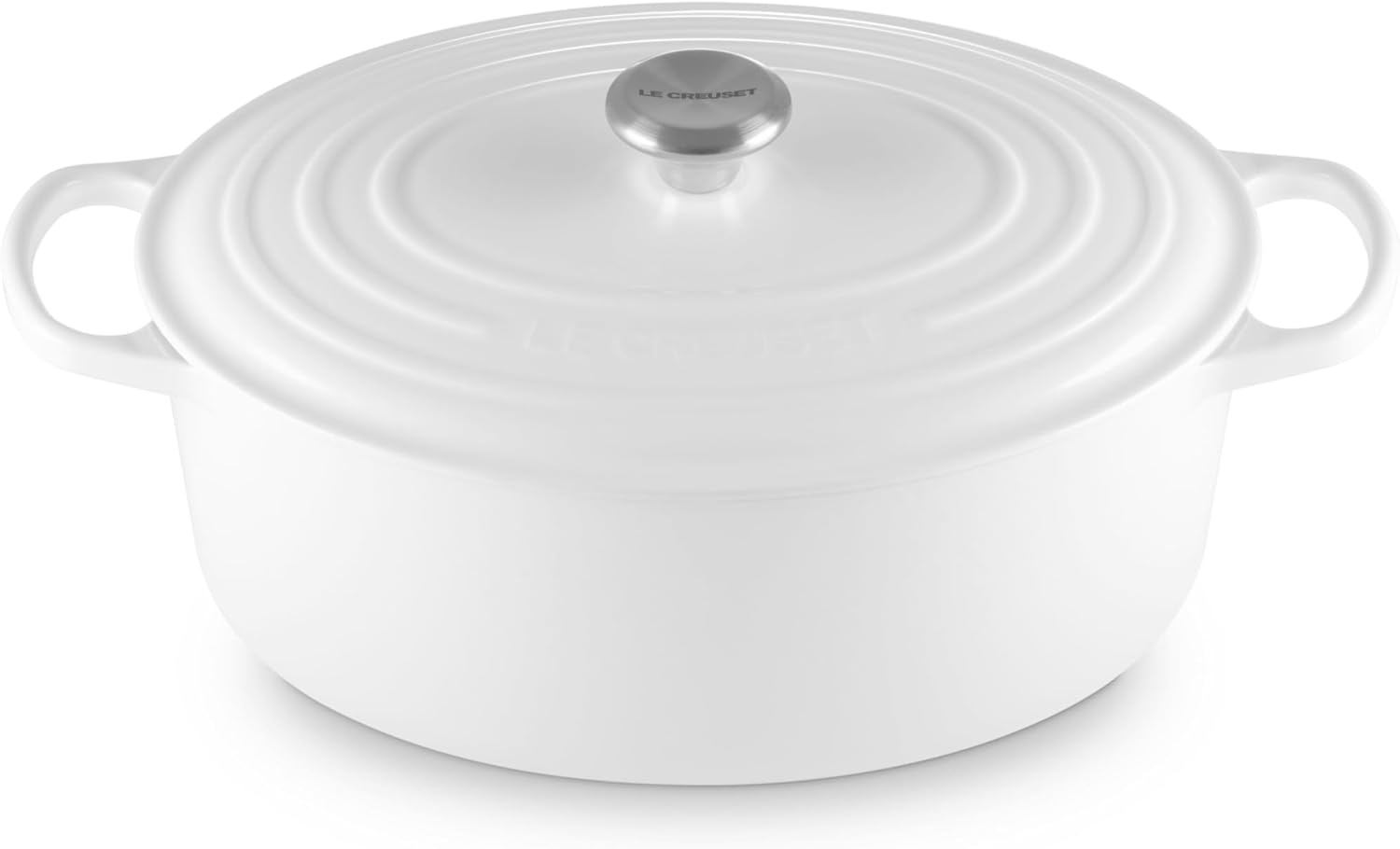 image:imageLe Creuset Enameled Cast Iron Signature Oval Dutch Oven 8 qt WhiteWhite