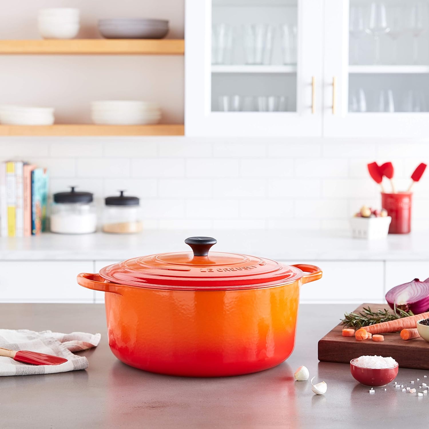 image:imageLe Creuset Enameled Cast Iron Signature Round Dutch Oven 1325 qt CeriseFlame