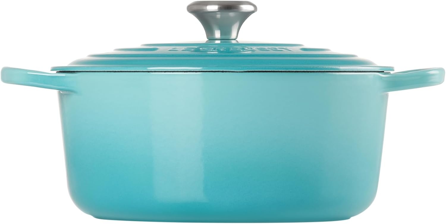 image:imageLe Creuset Enameled Cast Iron Signature Round Dutch Oven 725 qt ArtichautCaribbean