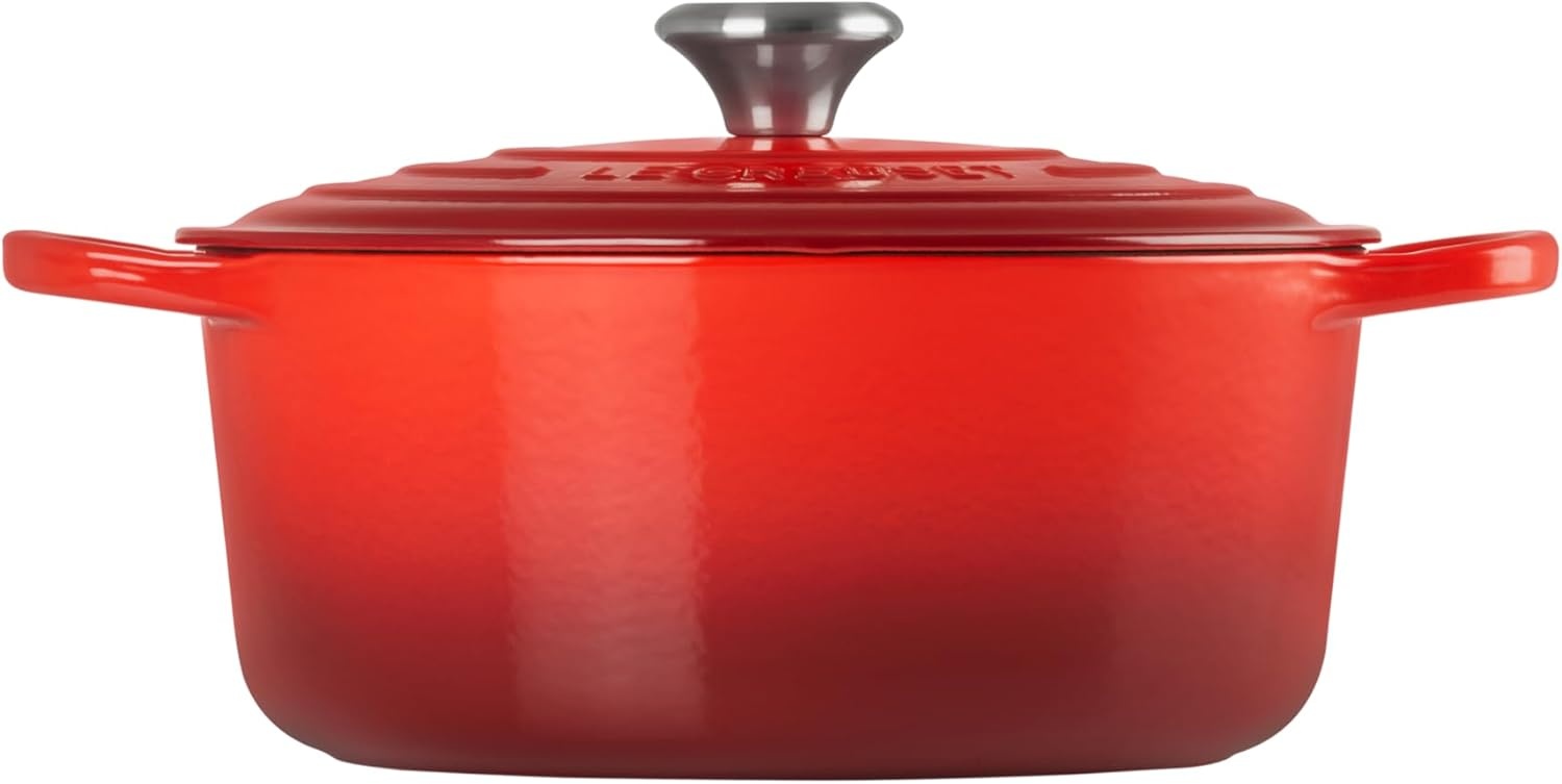 image:imageLe Creuset Enameled Cast Iron Signature Round Dutch Oven 725 qt ArtichautCerise