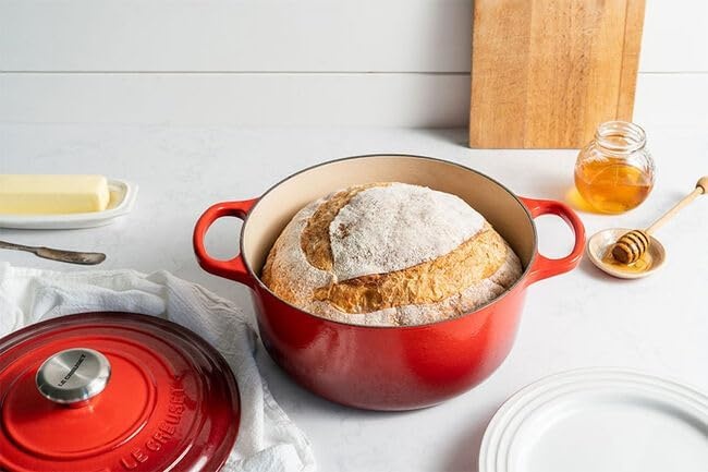 image:imageLe Creuset Enameled Cast Iron Signature Round Dutch Oven 725 qt ArtichautCerise