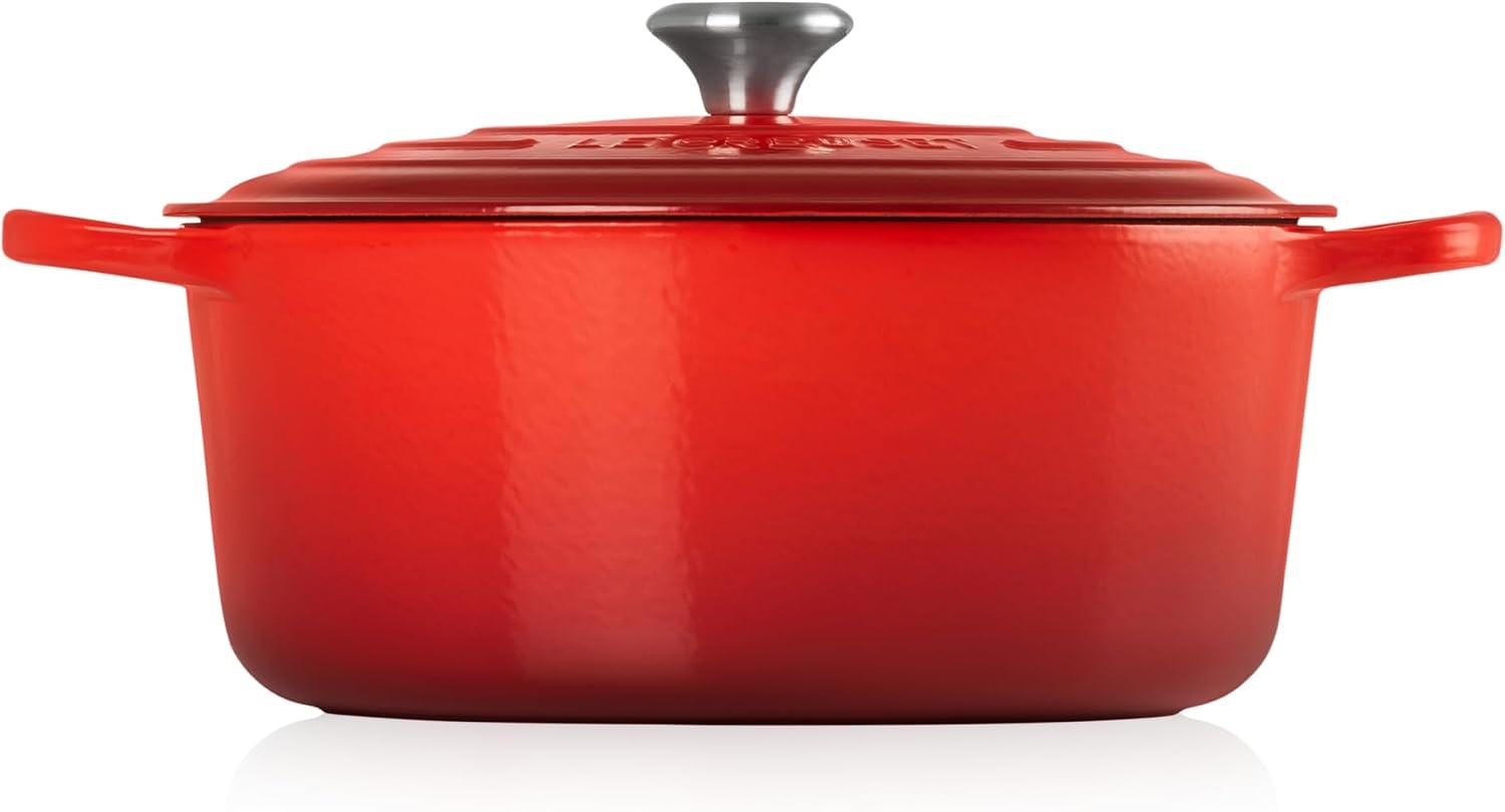 image:imageLe Creuset Enameled Cast Iron Signature Round Dutch Oven 725 qt ArtichautCerise