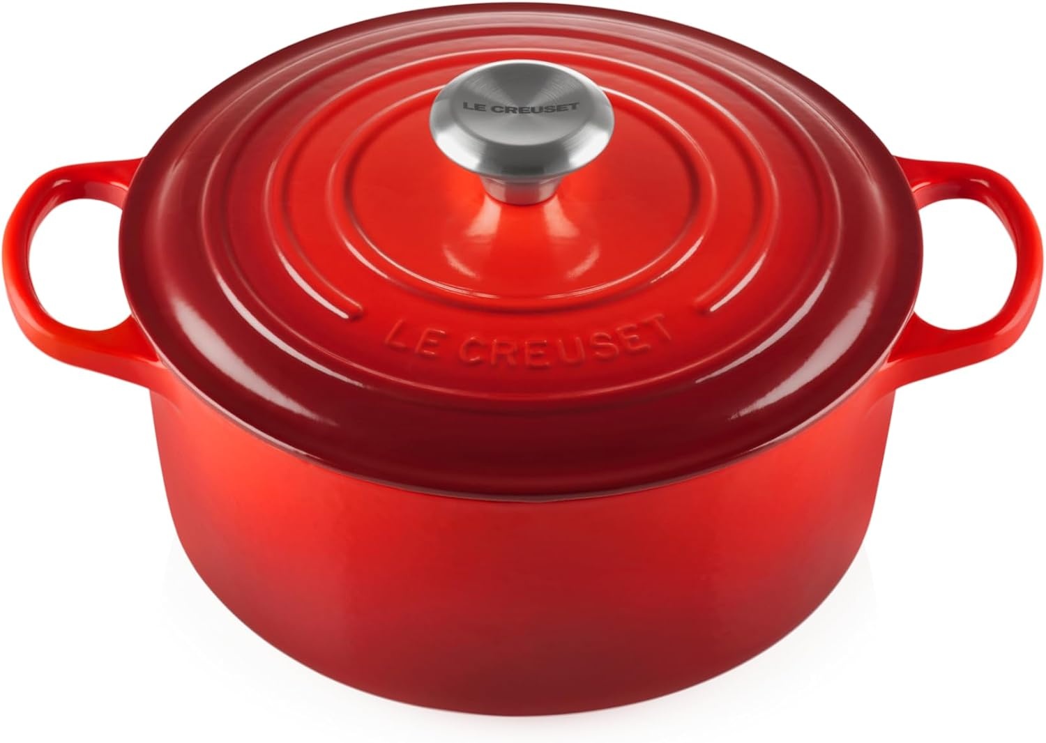 image:imageLe Creuset Enameled Cast Iron Signature Round Dutch Oven 725 qt ArtichautCerise
