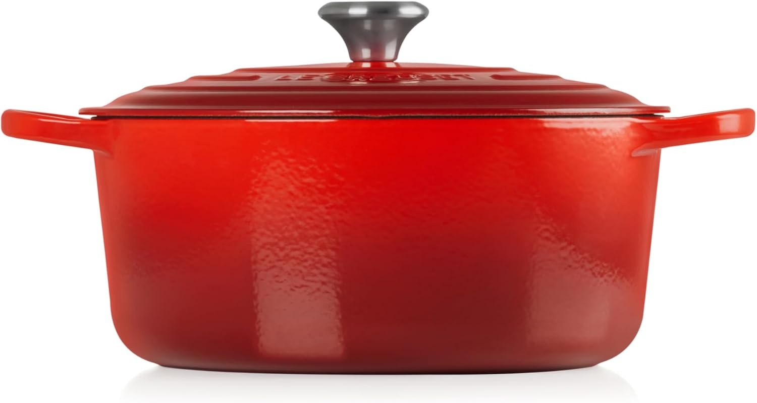 image:imageLe Creuset Enameled Cast Iron Signature Round Dutch Oven 725 qt ArtichautCerise