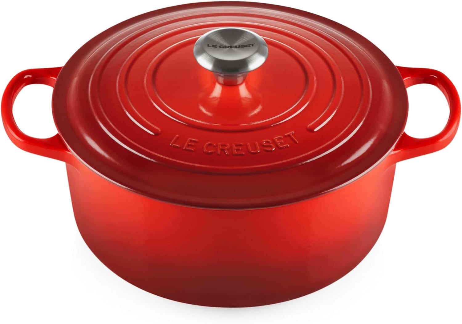 image:imageLe Creuset Enameled Cast Iron Signature Round Dutch Oven 725 qt ArtichautCerise