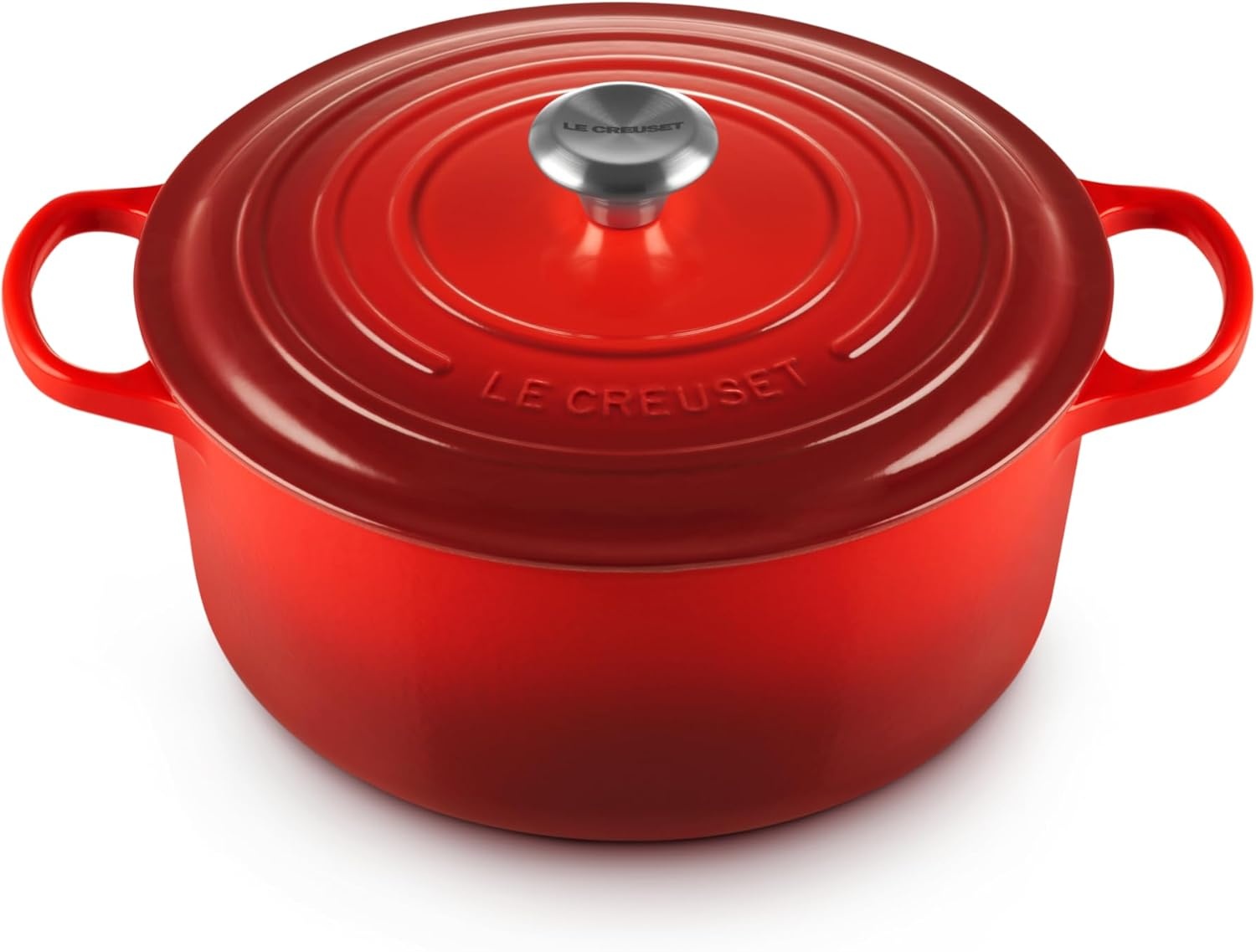 image:imageLe Creuset Enameled Cast Iron Signature Round Dutch Oven 725 qt ArtichautCerise