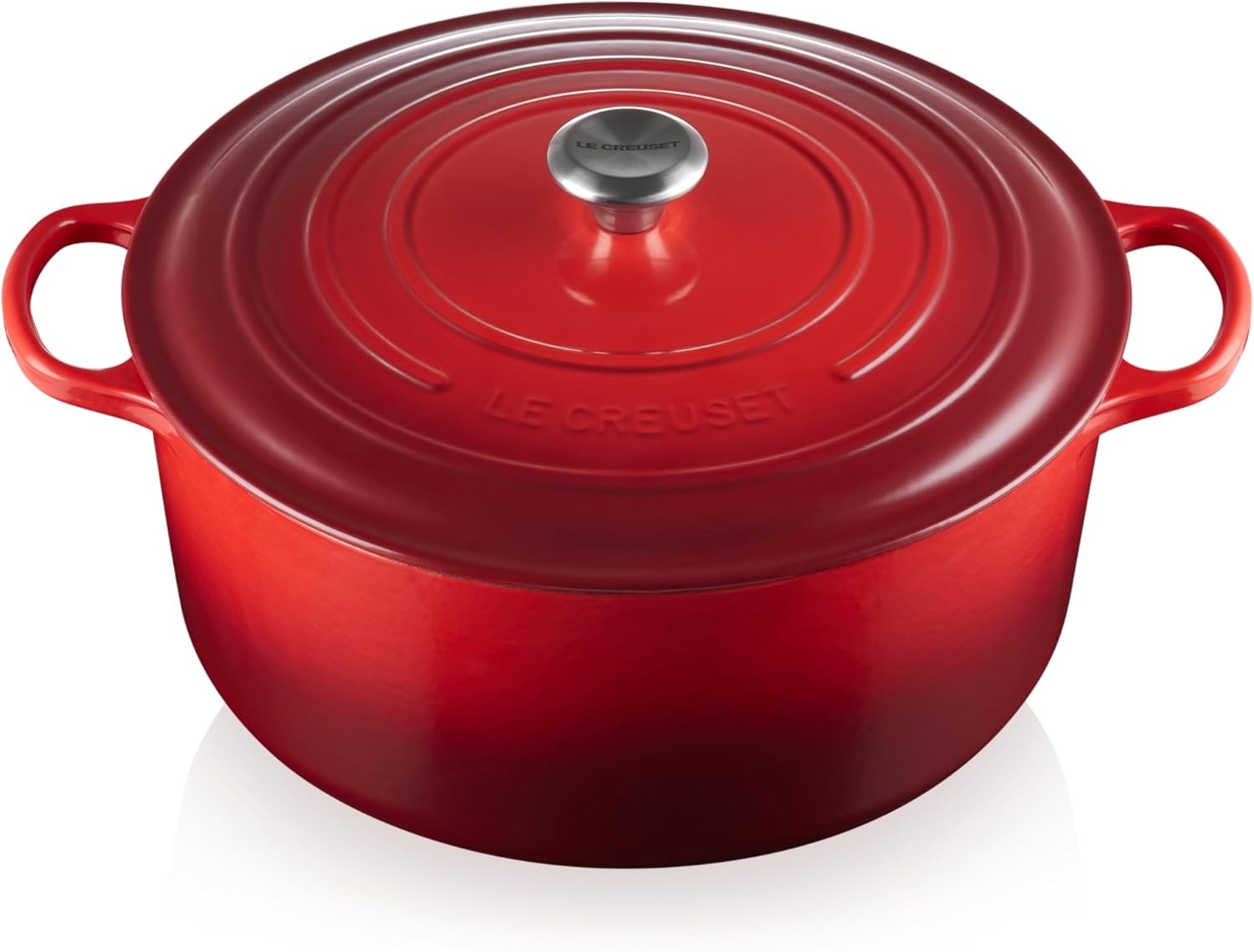 image:imageLe Creuset Enameled Cast Iron Signature Round Dutch Oven 725 qt ArtichautCerise