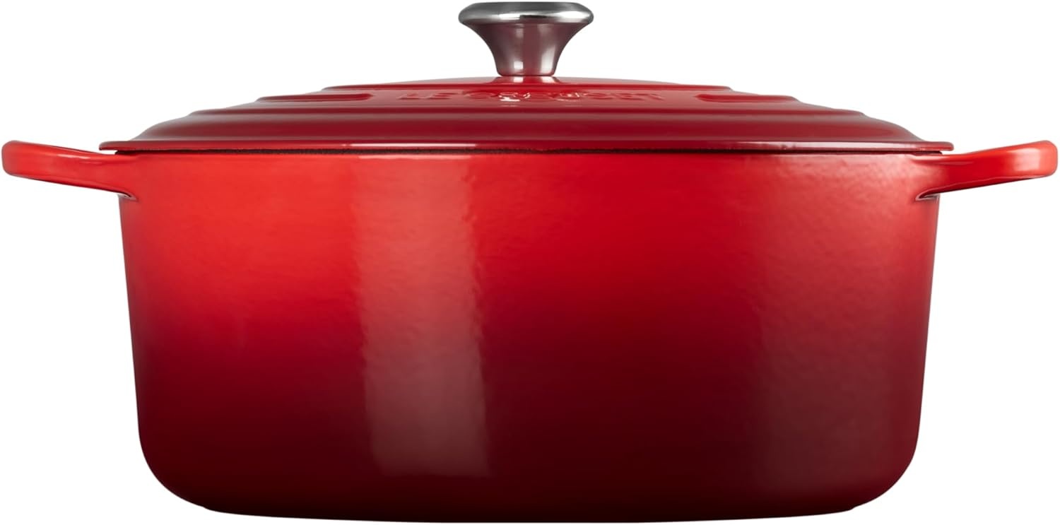 image:imageLe Creuset Enameled Cast Iron Signature Round Dutch Oven 725 qt ArtichautCerise
