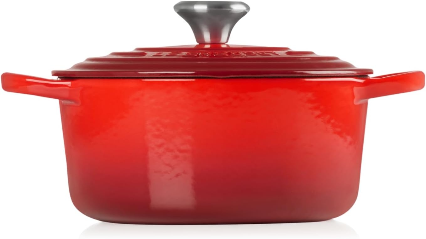 image:imageLe Creuset Enameled Cast Iron Signature Round Dutch Oven 725 qt ArtichautCerise