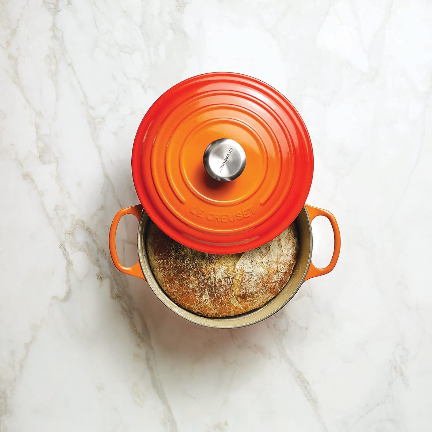 image:imageLe Creuset Enameled Cast Iron Signature Round Dutch Oven 725 qt ArtichautFlame