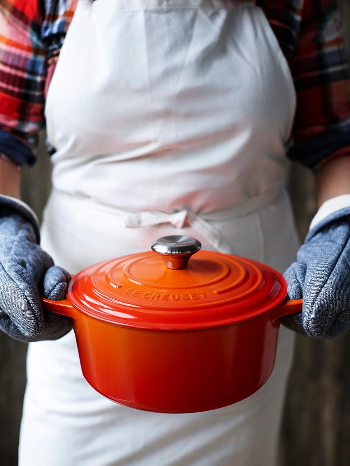 image:imageLe Creuset Enameled Cast Iron Signature Round Dutch Oven 725 qt ArtichautFlame