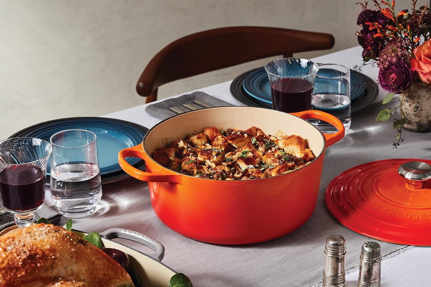 image:imageLe Creuset Enameled Cast Iron Signature Round Dutch Oven 725 qt ArtichautFlame