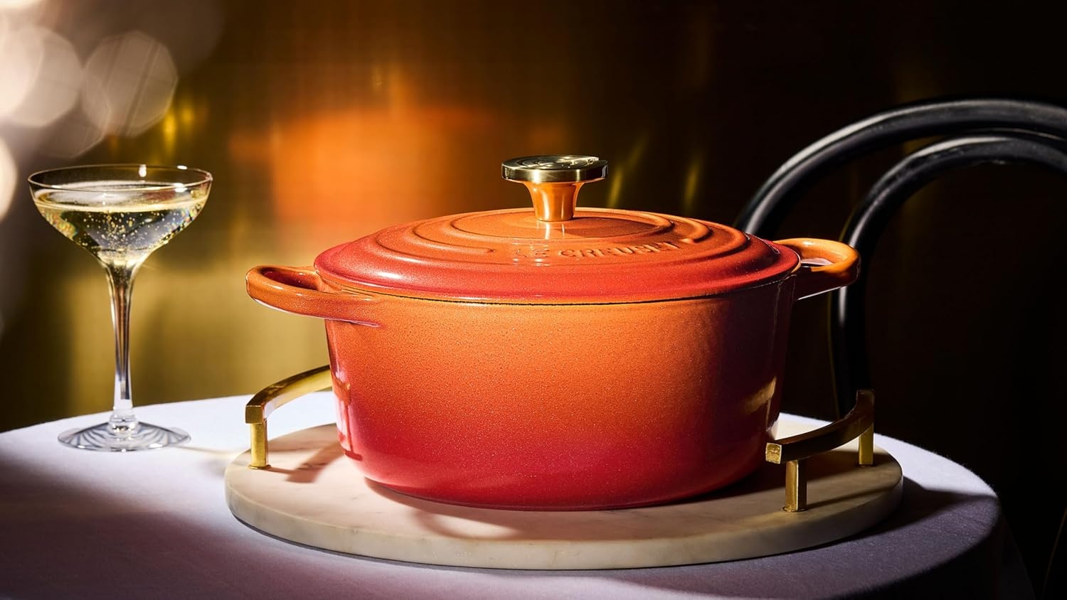 image:imageLe Creuset Enameled Cast Iron Signature Round Dutch Oven 725 qt ArtichautFlamme Doree