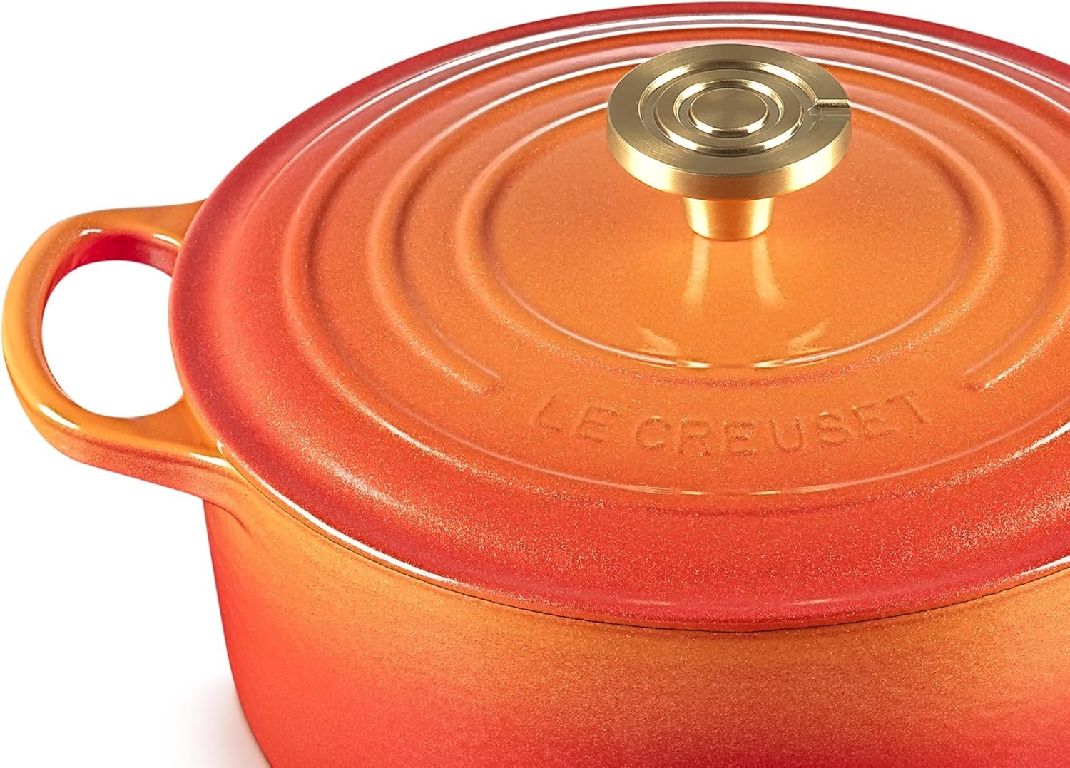image:imageLe Creuset Enameled Cast Iron Signature Round Dutch Oven 725 qt ArtichautFlamme Doree
