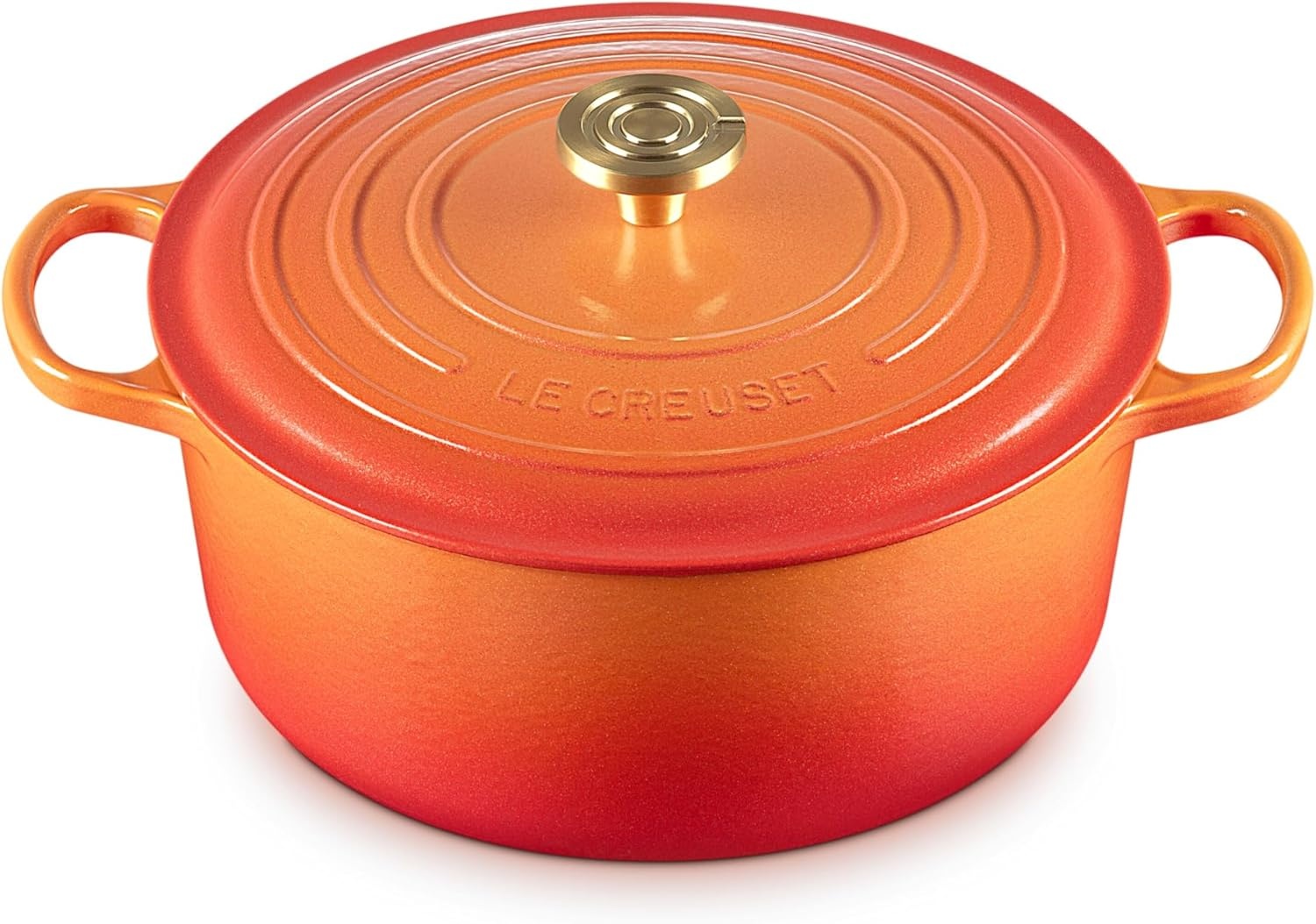 image:imageLe Creuset Enameled Cast Iron Signature Round Dutch Oven 725 qt ArtichautFlamme Doree