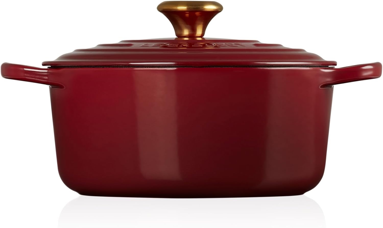 image:imageLe Creuset Enameled Cast Iron Signature Round Dutch Oven 725 qt ArtichautGarnet