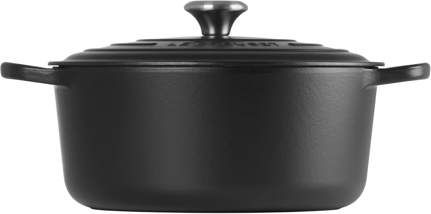 image:imageLe Creuset Enameled Cast Iron Signature Round Dutch Oven 725 qt ArtichautLicorice