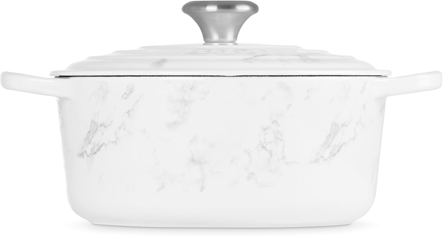 image:imageLe Creuset Enameled Cast Iron Signature Round Dutch Oven 725 qt ArtichautMarble