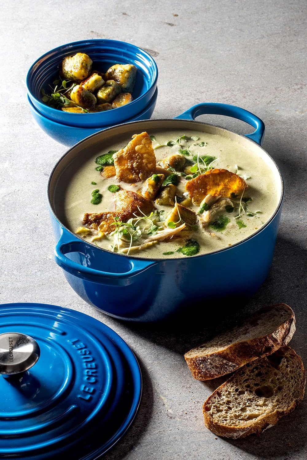 image:imageLe Creuset Enameled Cast Iron Signature Round Dutch Oven 725 qt ArtichautMarseille