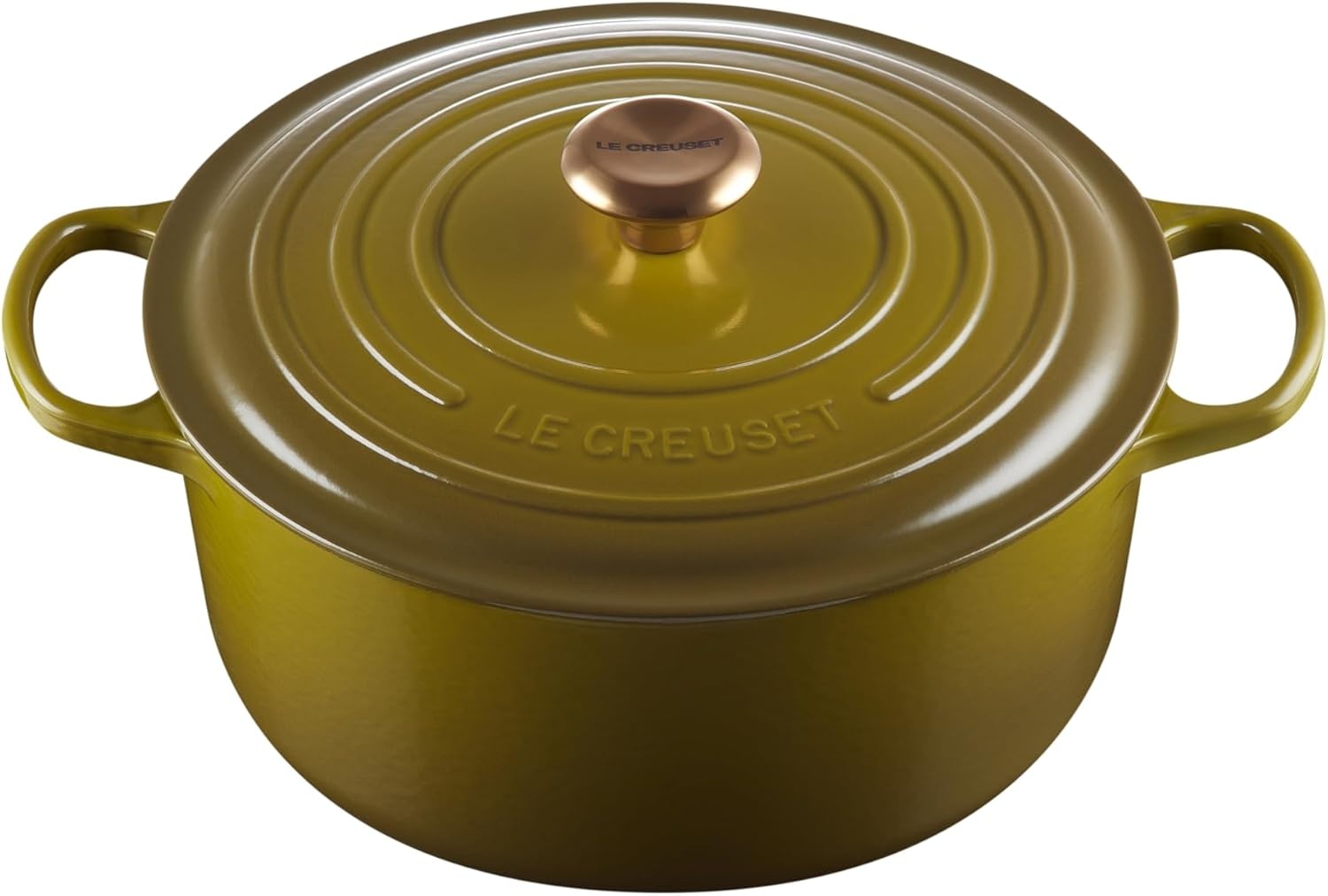 image:imageLe Creuset Enameled Cast Iron Signature Round Dutch Oven 725 qt ArtichautOlive